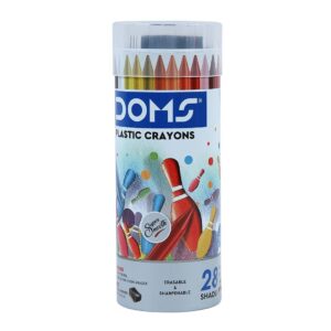 Doms 28 Shades Erasable Plastic Crayons